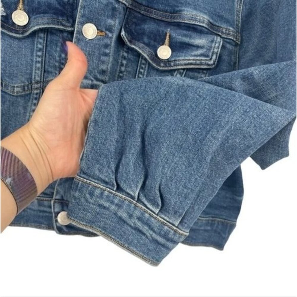 Vervet by Flying Monkey Denim Trucker Jacket Size Small New Jean Classic Women's - Picture 3 of 9